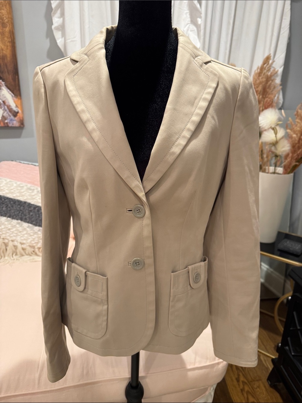 Banana Republic Light Beige Tailored Blazer